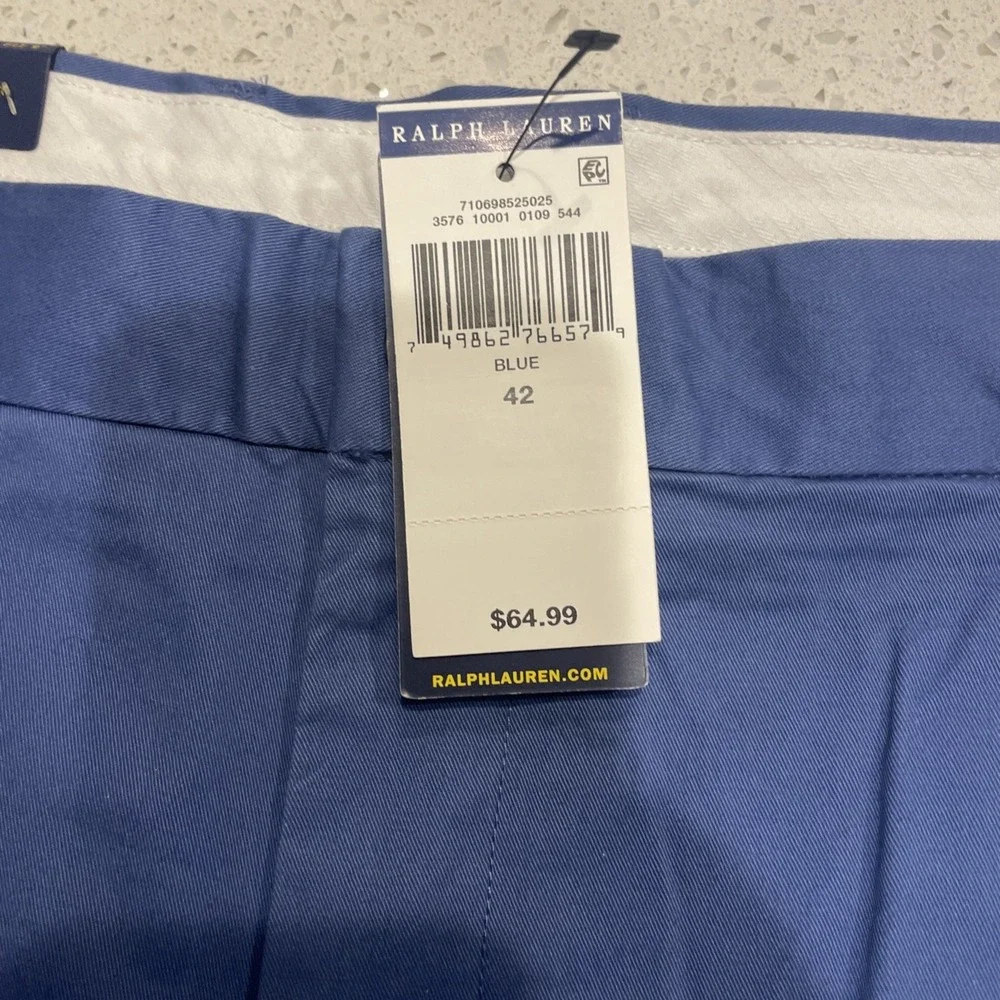 NWT Polo Ralph Lauren Performance Stretch Classic Fit Men's Shorts Size 42